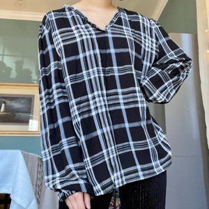 Plaid Blouse